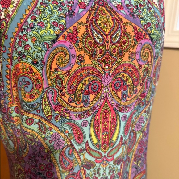 London Times Vibrant Paisley Maxi Dress - Picture 5 of 6